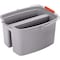 Rubbermaid Commercial 19 QT Double Pail, 10" H, Gray, Plastic RCP262888GYCT - alternate 2